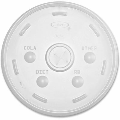 Dart Container Translucent Slotted Lids, 10 / Carton, DCC32SL1