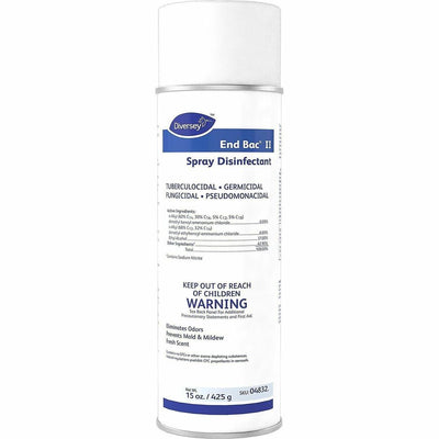 Diversey End Bac II Spray Disinfectant, Colorless, 12 / Carton, DVO04832
