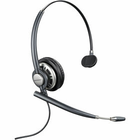 HP Poly EncorePro HW710 Single Ear Headset +Carry Case +Quick Disconnect TAA, Black, HEW805H7AA