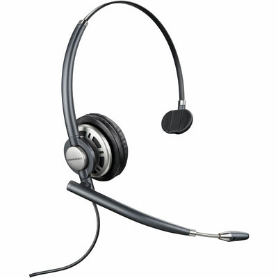 HP Poly EncorePro HW710 Single Ear Headset +Carry Case +Quick Disconnect TAA, Black, HEW805H7AA