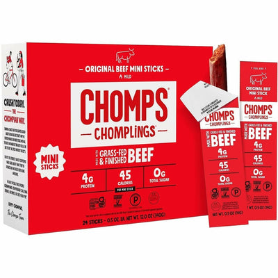 We Are The Chompians CHOMPS Original Beef Chomplings Snack Sticks, 24 / Pack — view 1