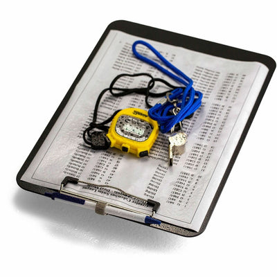 Officemate Low Profile Recycled Plastic Letter Size Clipboard w Pen Holder, Black, 11" Width x 8 1/2" Length, OIC83075