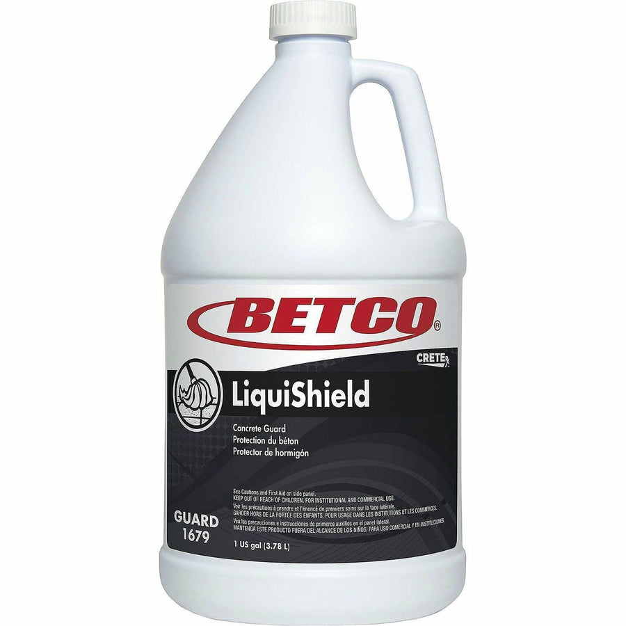 Betco Crete Rx LiquiShield Concrete Guard, Opaque White, Low Odor, 4 / Carton, BET16790400