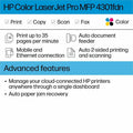 HP 4301fdn Laser Multifunction Printer - Color - White, HEW4RA81F