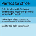 HP 4301fdn Laser Multifunction Printer - Color - White, HEW4RA81F
