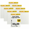 3M Post-it Super Sticky Easel Pad, 25" x 30", 8 / Pack, MMM559VAD8PK