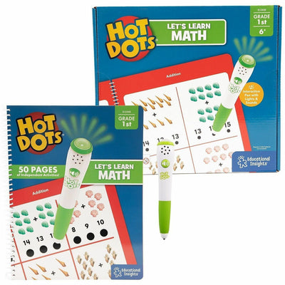 Learning Resources Educational Insights Let's Learn Math - 1st Grade Interactive Printed Book, LRN2448