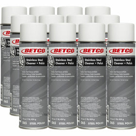 Betco Stainless Steel Cleaner & Polish, White, 12 / Carton, BET0652300CT