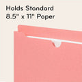 U Eco Straight Tab Cut Letter File Jacket, Assorted, 8 1/2" Width x 11" Length, 10 / Pack, UBR6595U0112
