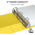 Samsill Durable Three-Ring View Binder, Yellow, SAM16481