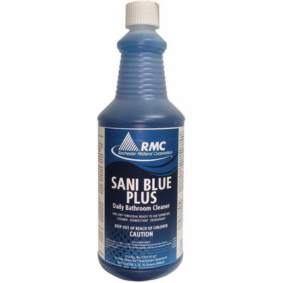 Rochester Midland RMC Sani Blue Plus Bathroom Cleaner, Brilliant Blue, RCM11771414