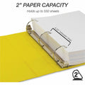 Samsill Durable Three-Ring View Binder, Yellow, SAM16461