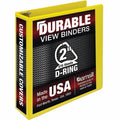 Samsill Durable Three-Ring View Binder, Yellow, SAM16461