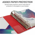 Samsill Durable Three-Ring View Binder, Red, SAM16483