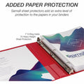Samsill Durable Three-Ring View Binder, Red, SAM16433