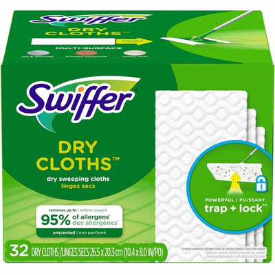 Procter & Gamble Swiffer Sweeper Dry Pad Refill, White, 32 / Box, PGC21457