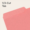 U Eco 1/3 Tab Cut Letter Top Tab File Folder, Assorted, 8 1/2" Width x 11" Length, 24 / Pack, UBR6597U0112