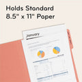U Eco 1/3 Tab Cut Letter Top Tab File Folder, Assorted, 8 1/2" Width x 11" Length, 24 / Pack, UBR6597U0112