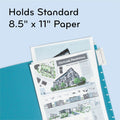 U Eco 1/5 Tab Cut Letter Hanging Folder, Assorted, 8 1/2" Width x 11" Length, 12 / Pack, UBR6596U0112