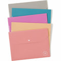 U Eco Letter File Pocket, Assorted, 8 1/2" Width x 11" Length, 10 / Pack, UBR6601U0112