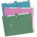 U Eco Letter Expanding File, Assorted, 8 1/2" Width x 11" Length, 3 / Pack, UBR6592U0112