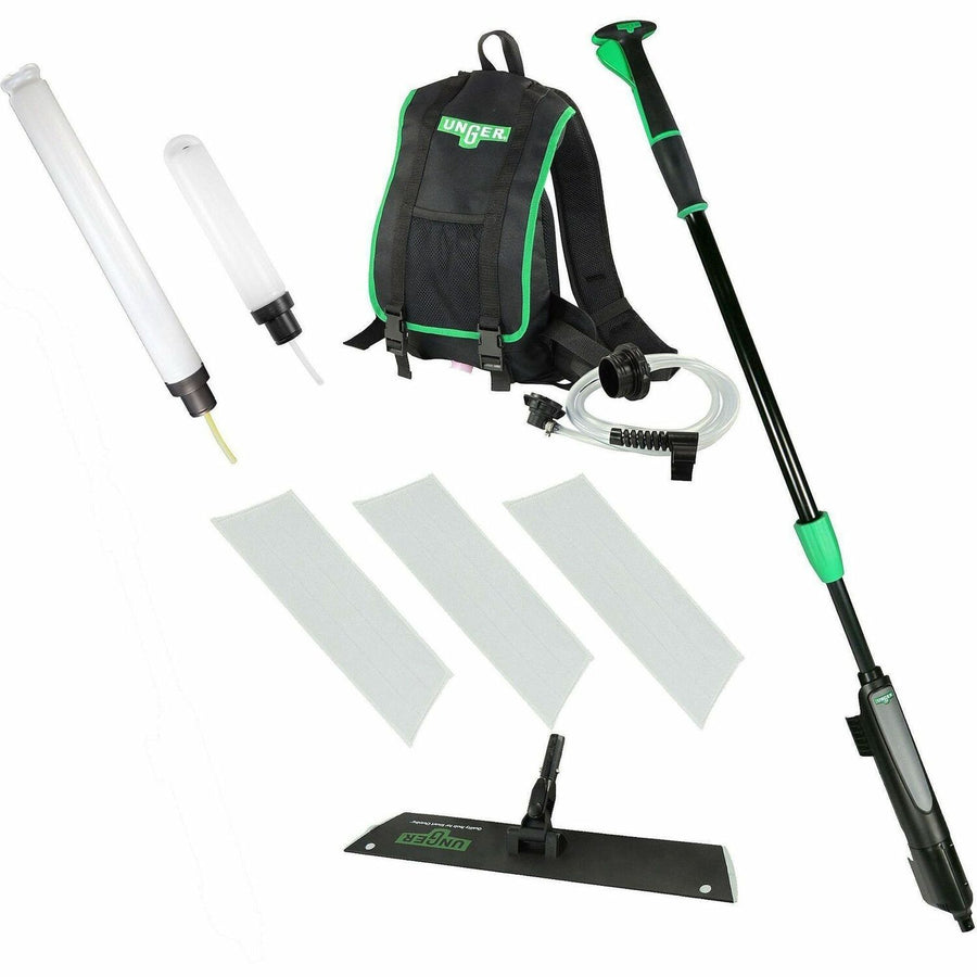 Unger Excella Floor Finishing Straight Kit 18", Gray, Rubber, 1 Carton, UNGEFKT9