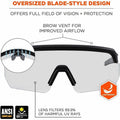 Tenacious Holdings Ergodyne AEGIR Enhanced Anti-Fog Safety Glasses, EGO55002
