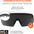 Tenacious Holdings Ergodyne AEGIR Enhanced Anti-Fog Safety Glasses, EGO55006