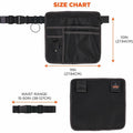 Tenacious Holdings Ergodyne Arsenal 5716 Carrying Case (Pouch) Pen, Notepad, Handheld Device, Cell Phone, Money - Black, EGO13719
