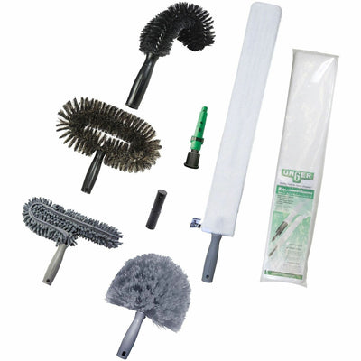 Unger High Access Dusting Kit, Black, 1 Carton, UNGHADK2