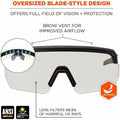 Tenacious Holdings Ergodyne AEGIR Enhanced Anti-Fog Safety Glasses, EGO55004