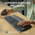 Logitech Wave Keys for Business Ergonomic Keyboard, Graphite, LOG920012058