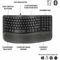Logitech Wave Keys for Business Ergonomic Keyboard, Graphite, LOG920012058