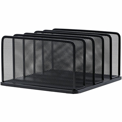 Lorell 5-Tier Letter Tray, Black, LLR95282
