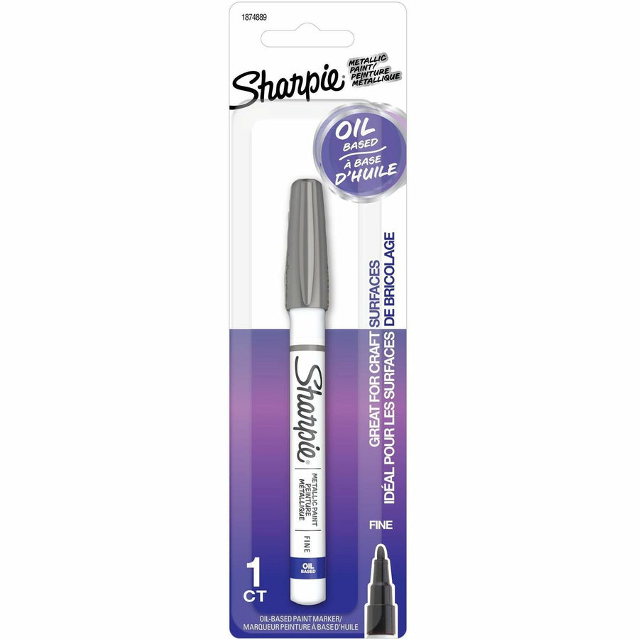 Sharpie Oil-Based Paint Markers, Silver, Smear Resistant, 1 / Pack, SAN1874889
