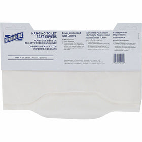Genuine Joe Quarter-Fold Toilet Seat Covers, White, 24 / Carton, GJO10154