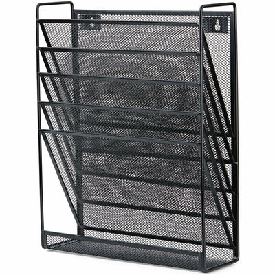 Lorell 5-Pocket Wall File, Black, LLR95280