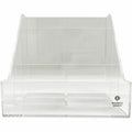 Business Source 4-Compartment Desktop Organizer, Clear, BSN11883