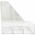 Business Source 4-Compartment Desktop Organizer, Clear, BSN11883