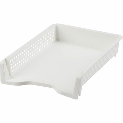 Business Source Stackable Letter Tray, Black, /BG 24BG/CT — view 1