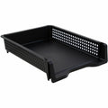 Business Source Stackable Letter Tray, Black, BSN42571