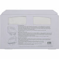 Genuine Joe Toilet Seat Covers, White, 4 / Carton, GJO10152