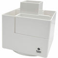 Business Source Modular Rotatable Pen Cup, White, BSN11878