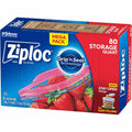 S. C. Johnson & Son Ziploc Stand-Up Storage Bags, Blue, 9 / Carton, SJN351319CT
