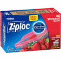 S. C. Johnson & Son Ziploc Stand-Up Storage Bags, Blue, 9 / Carton, SJN351319CT