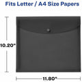 Avery Letter, A4 Recycled Filing Envelope, Plum, 4 / Pack, AVE73556