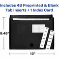 Avery Letter, A4 Expanding File, Black, AVE73553