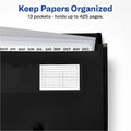 Avery Letter, A4 Expanding File, Black, AVE73553