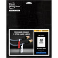 Avery Cable Labels, P-Style, 1.02" x 3.3", 300 Total (61540), White, 1 Pack, AVE61540