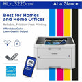 Brother HL-L3220CDW Desktop Wireless Laser Printer - Color, BRTHLL3220CDW